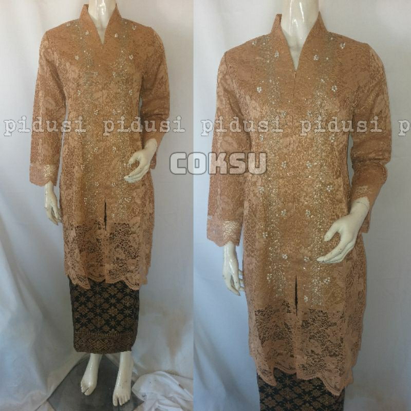 KEBAYA KARTINI BROKAT NON GLITER / KEBAYA BROKAT PAYET / KEBAYA BROKAT PESTA