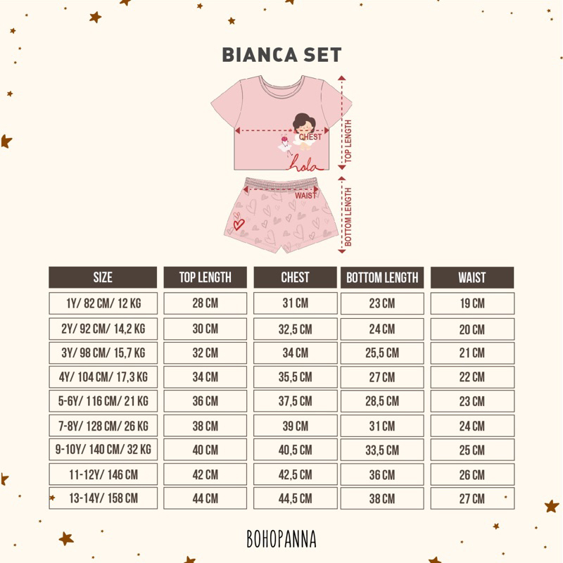 BOHOPANNA BIANCA SET BOHOPANNA X THE OVERTEE / SETELAN ANAK