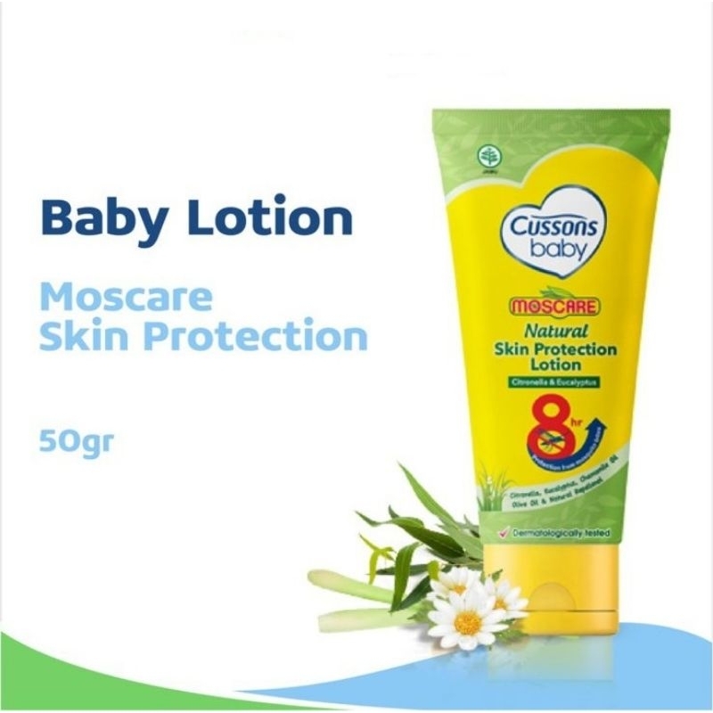 CUSSONS Baby Lotion Moscare Skin Protection - Losion Bayi Anti Nyamuk 50gr