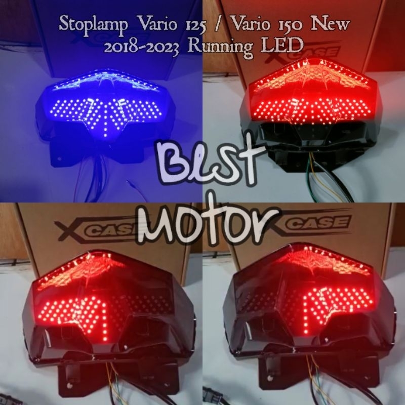 Lampu Stop Belakang Vario 125 / Vario 150 New 2018-2023 Running LED Plus Mika Smoke pnp