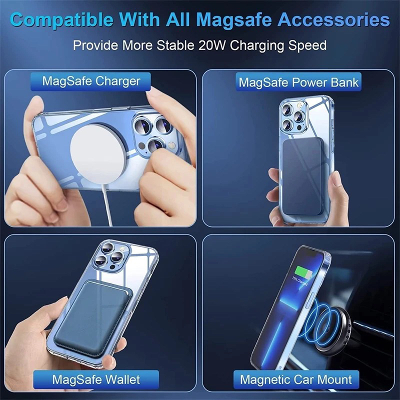100% ORIGINAL !!! CLEARCASE MAGSAFE For IPHONE 11 12 13 14 14+ 15 15+ 16 16+ PRO MAX PLUS 6 6G 6S 7 7+ 8 8+ PLUS SE 2 3 2020 X XS MAX XR PRO MAX MAGNETIC HARDCASE BENING HYBRID BUMPER CASING KERAMIK