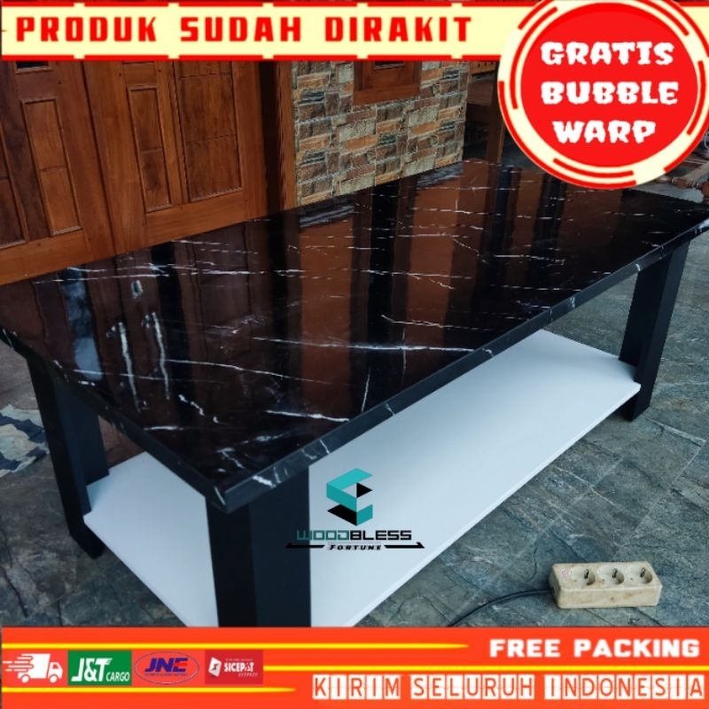 MEJA TAMU MINIMALIS MODERN ESTETIK TOP HPL MEWAH WB T11