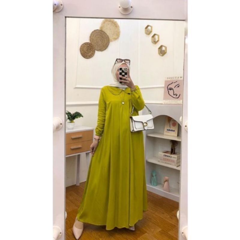 BALI LAH GAMIS/))/GAMIS RAYON LD 110 Panjang baju 135 cm