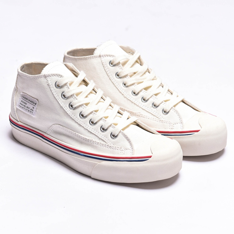 Sepatu Noosa Noah Mid Cut Natural White