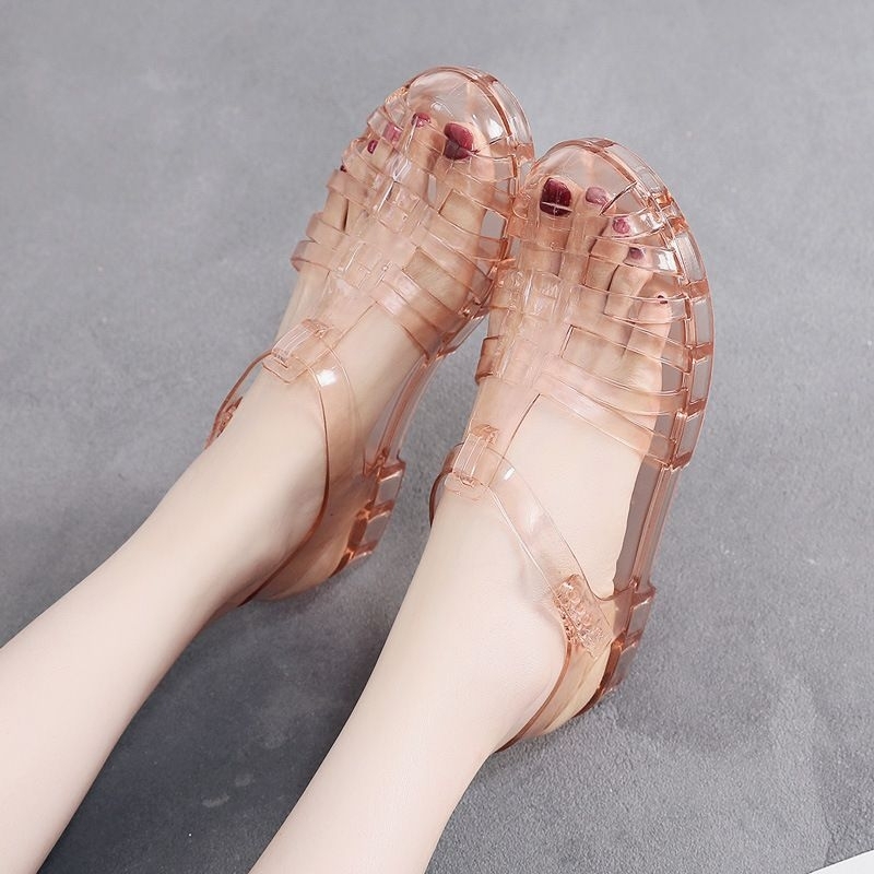 XD jelly shoes/sandal jelly wanita/sandal karet anti slip/sandal kekinian korea/jelly shoes import/sepatu sandal slippers