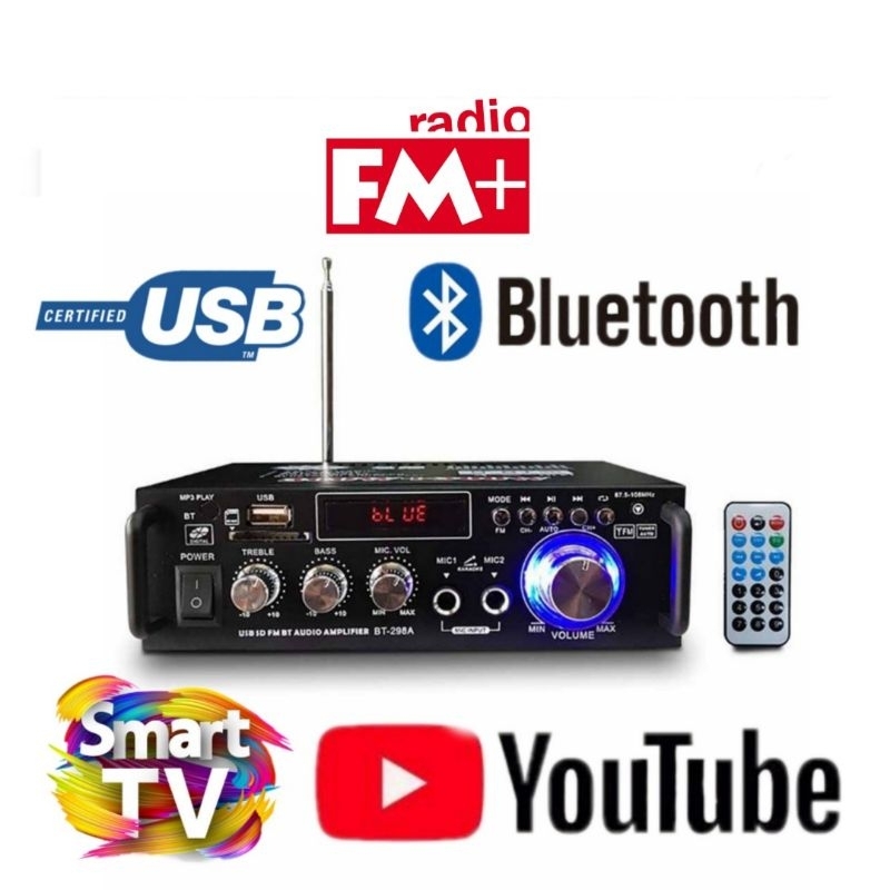 Paket 4 Speaker Mini 3R Pakai Di Ruangan,cafe,Restoran,Ampli Bluetooth