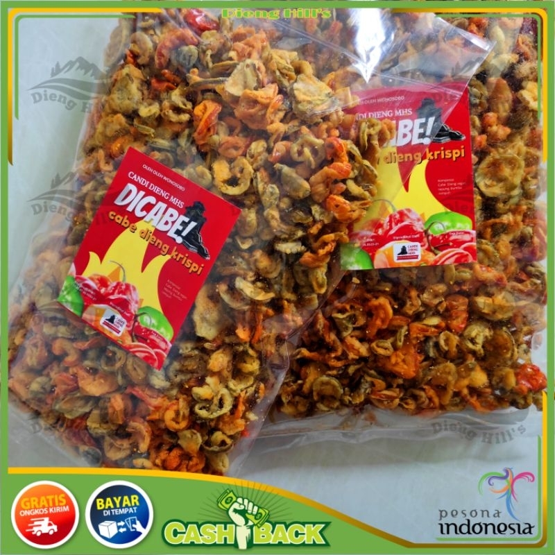 

KERIPIK CABAI DIENG CRISPY KHAS DIENG WONOSOBO 500gr