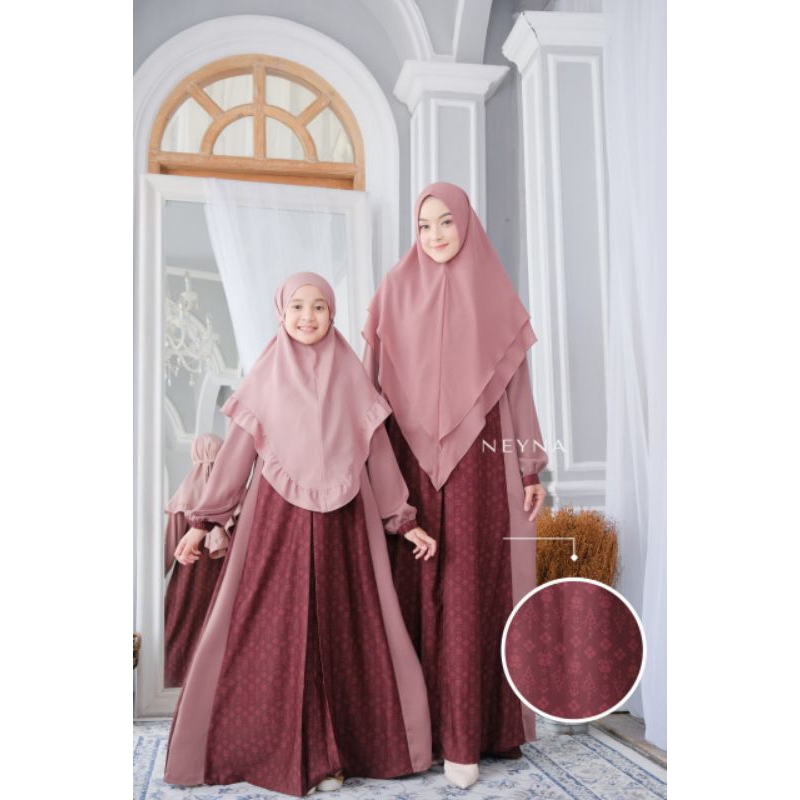 gamis couple ibu anak nawasena by neyna maroon gamis lebaran gamis couple