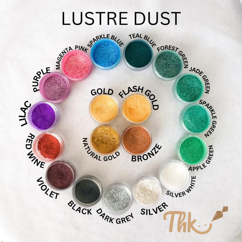 

2gr Lustre Luster Dust / Serbuk Bubuk Glitter EDIBLE Untuk Makanan / Minuman
