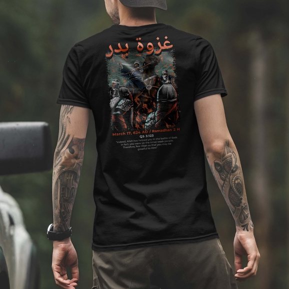 Kaos Dakwah - Kaos The Battle of BADR | Fashion Muslim_by Zo Auff