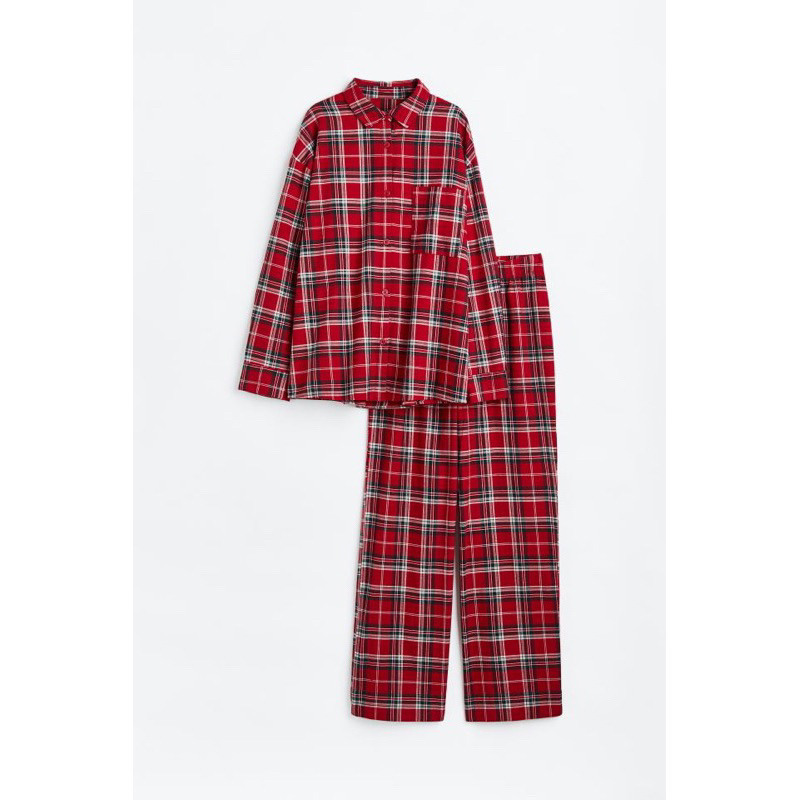 H&amp;M plaid Flannel Pajamas Set Original