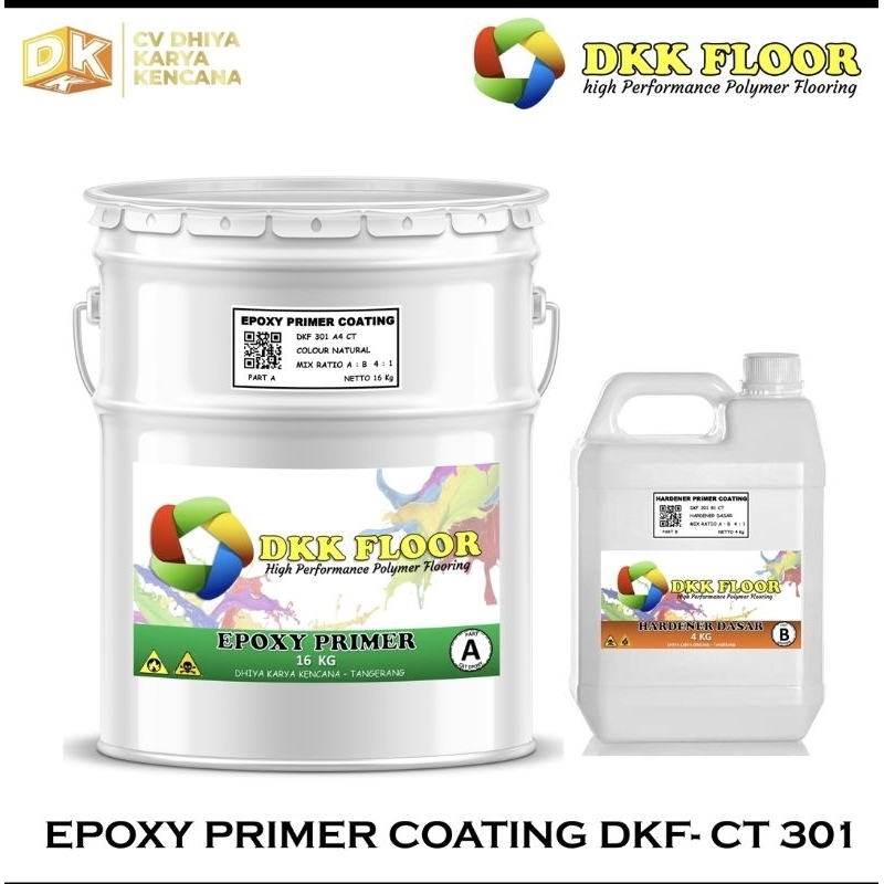 EPOXY PRIMER COATING/CAT DASAR untuk Lantai gudang, pabrik, parking, lapangan, kantor, Rumah Dll(20K