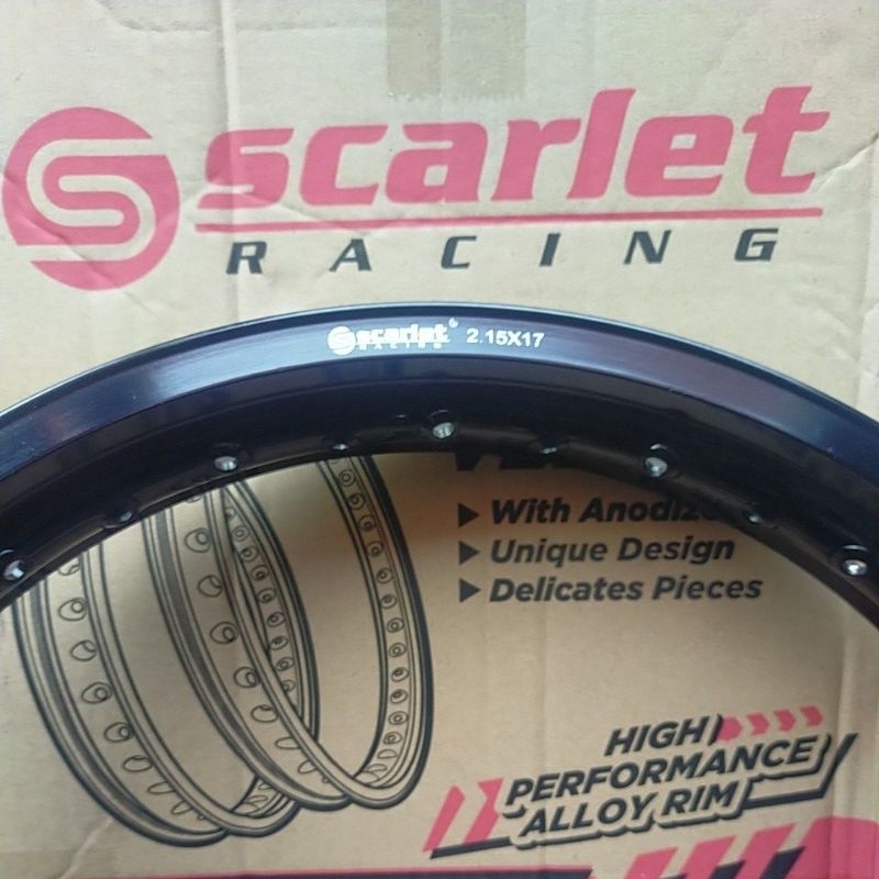 SCARLET RIM VELG WR KOTAK 215 RING 17 PURPLE GOLD