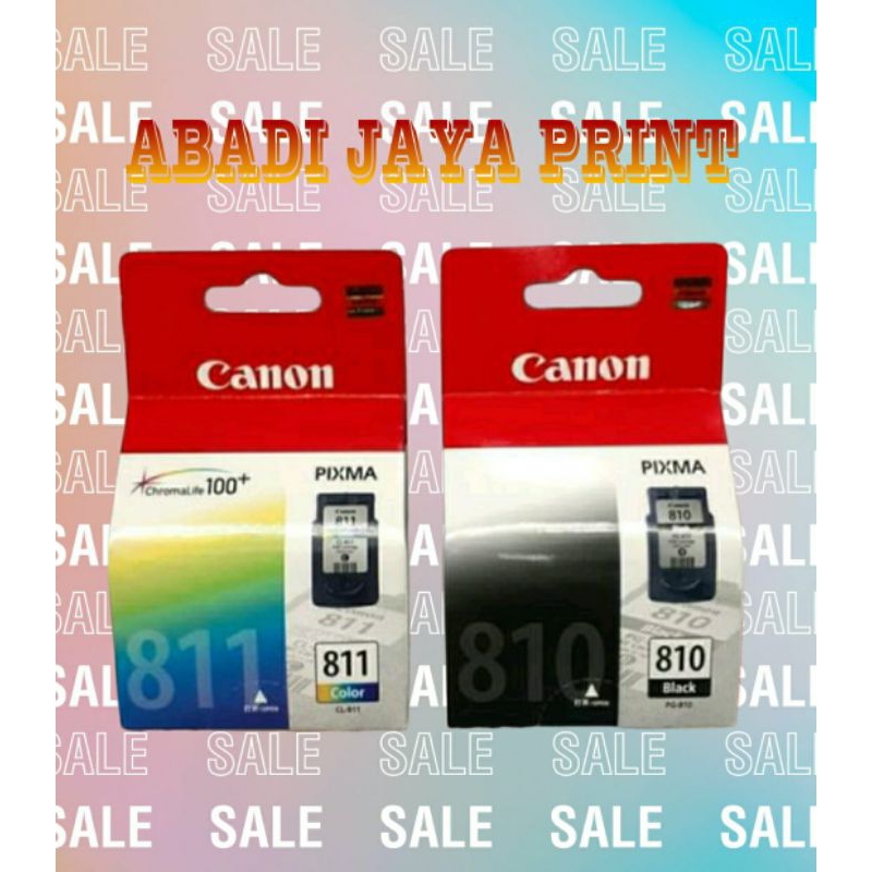 1 Set Tinta Printer Canon PG 810 &amp; CL 811