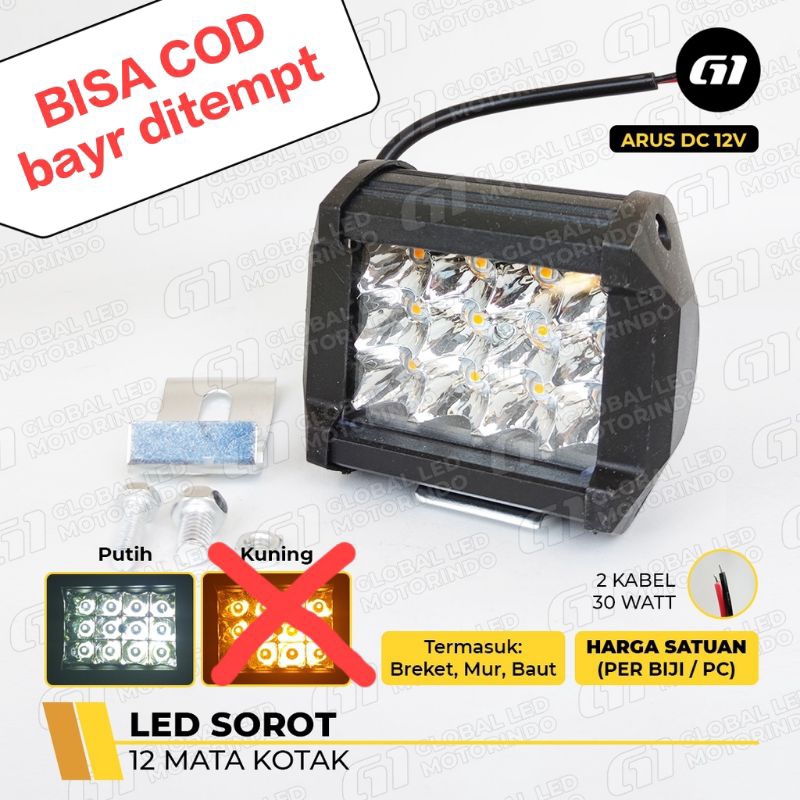 lampu tembak / lampu sorot super terang motor/mobil