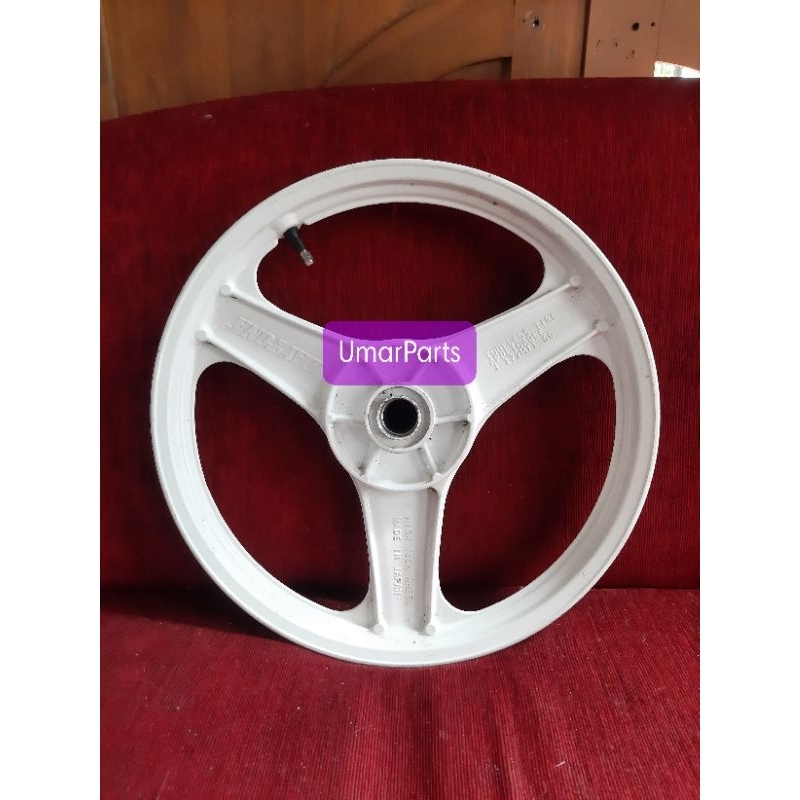 Velg racing DAYTONA palang 3 tiga spoke putih depan saja yamaha alfa f1zr vega jupiter z z1 zr r mx 