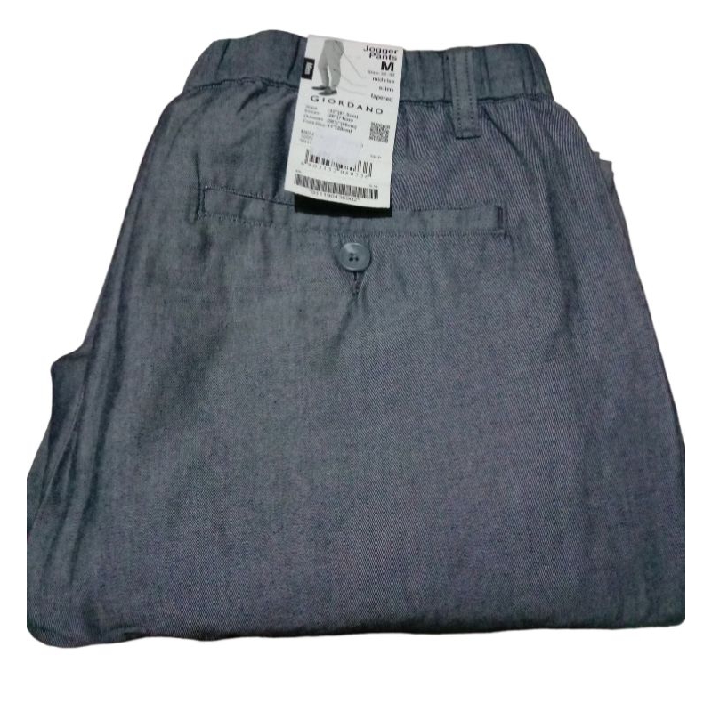Celana Jogger pant cotton pria Giordano original size M
