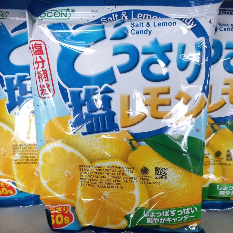 

Cocon Salt And Lemon Candy 150gr Malaysia / Permen rasa Lemon