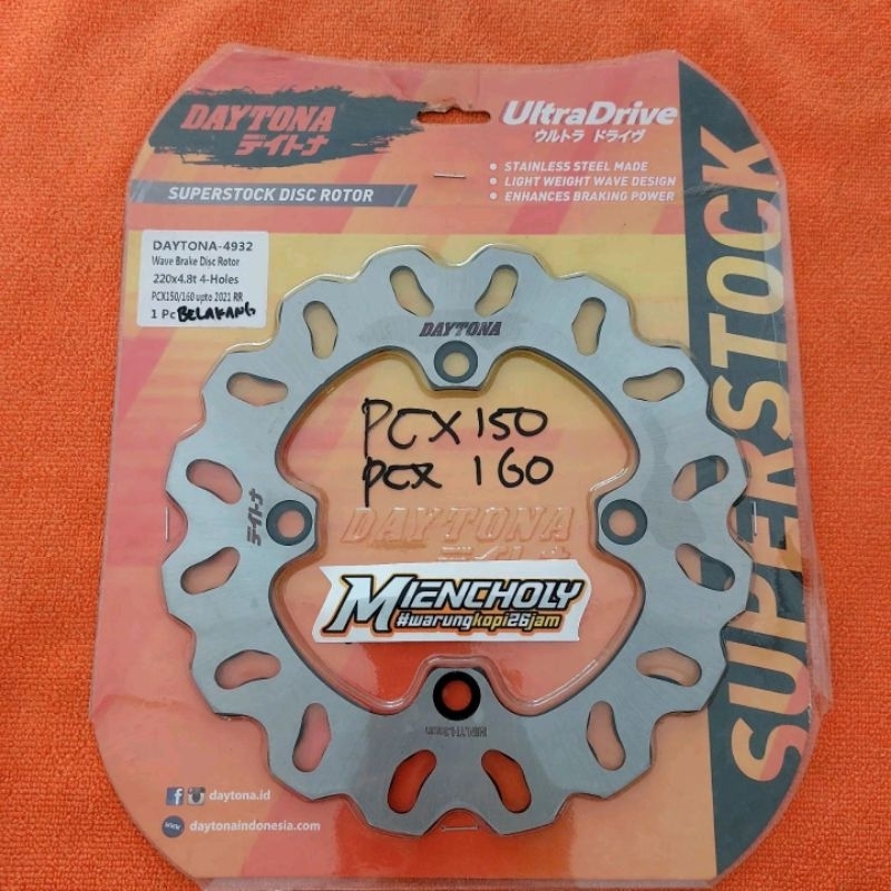 PIRINGAN CAKRAM DAYTONA PCX 150 160 ADV 160 VARIO160 BELAKANG DAYTONA RACING