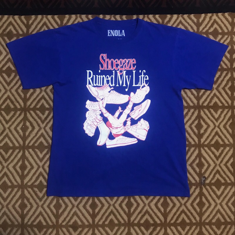 T-SHIRT BAND ENOLA - SHOEGAZE RUINED MY LIFE BLUE