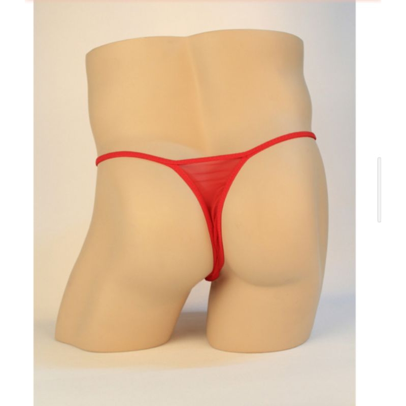 T06 G String Pria cincin ring Celana Dalam laki laki thongs cowo transparant