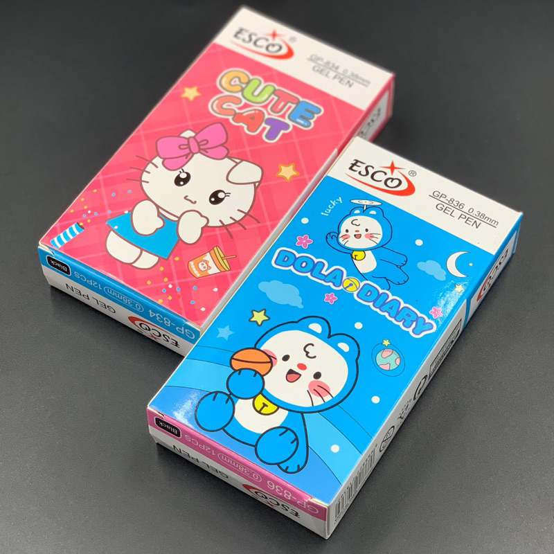 

Pulpen gel ESCO isi 12pcs