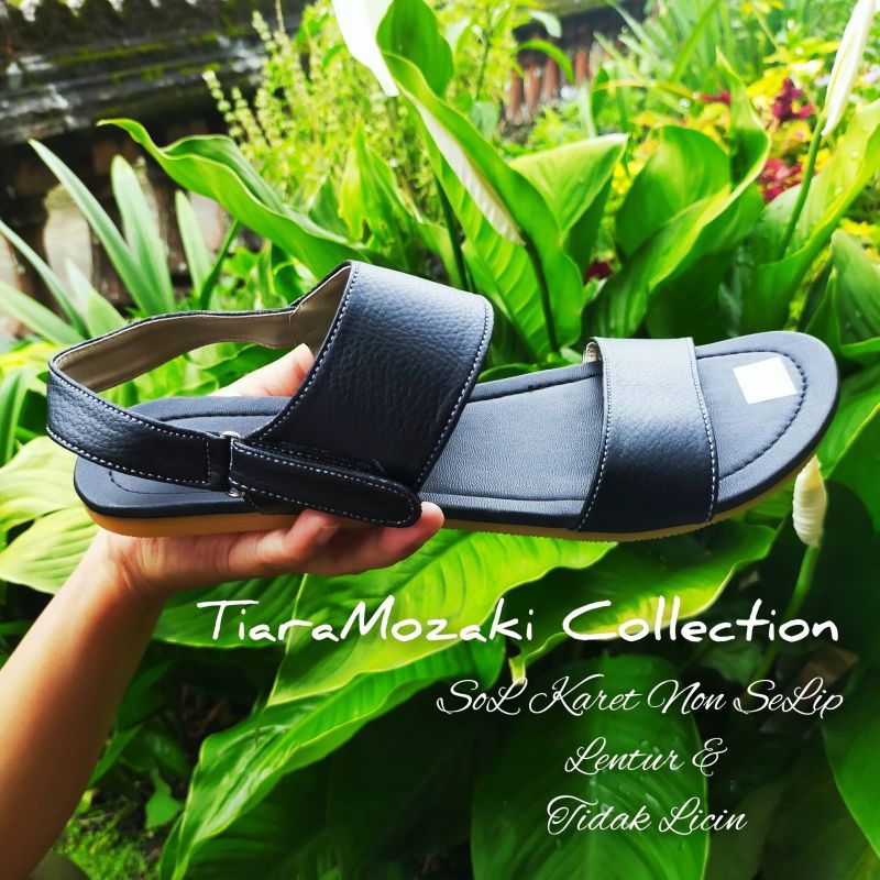 Sandal Wanita Tali Sendal Slop Talincang Flat SoL Karet Lentur Anti Licin