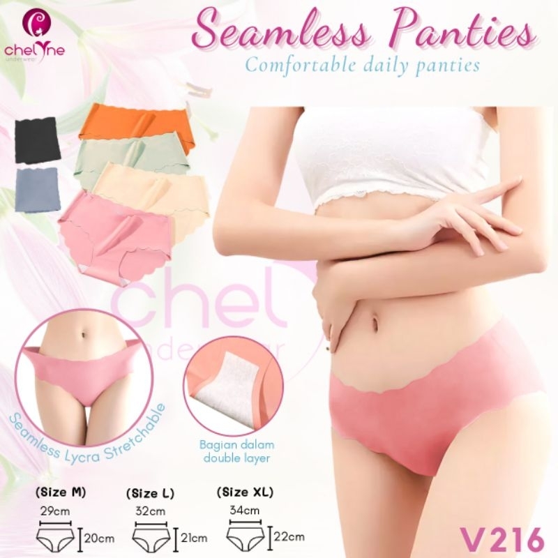 CD SEAMLESS CHELYNE 216 CELANA DALAM LYCRA - BUNGALILY