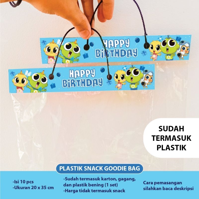 

PLASTIK SNACK GOODIE BAG SHINBI PLASTIK ULTAH TAS ULANG TAHUN BINGKISAN DEKORASI ULANG TAHUN PESTA SHINBI HOUSE BANNER KEMASAN