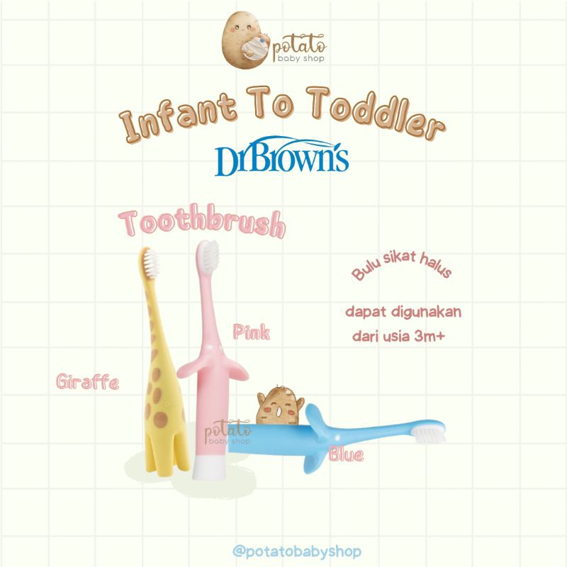 Dr Brown's Infant-to-Toddler Toothbrush / Sikat Gigi