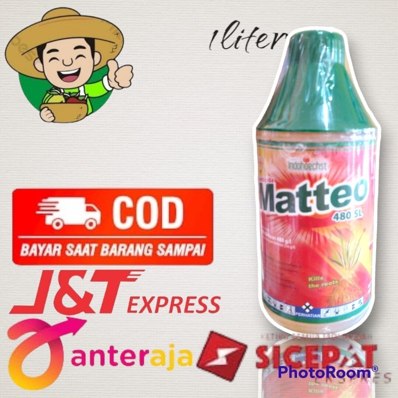 Herbisida Matteo 480SL Membasmi Rumput Liar Kemasan 1liter