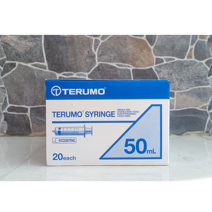 Per Box Terumo Spuit 50cc Lubang Pinggir Spuit Terumo 50cc Eccentric Spuit Terumo 50ml Biru Terumo 5