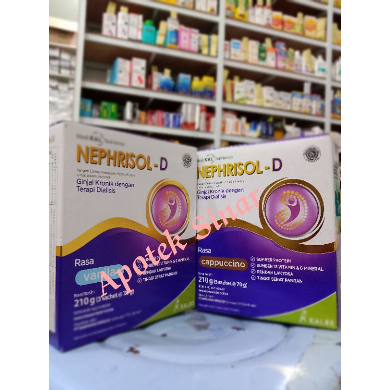 

NEPHRISOL-D 210 GRAM RASA VANILA dan CAPPUCCINO