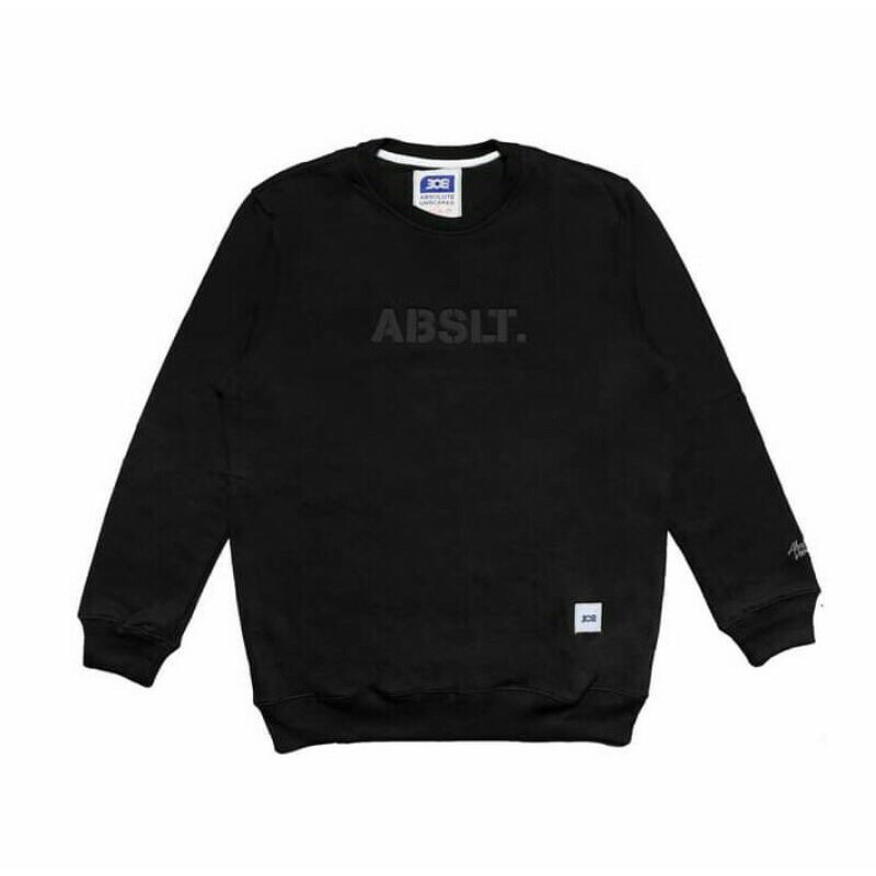 Abslt 308 Black Sweater Crewneck Unisex