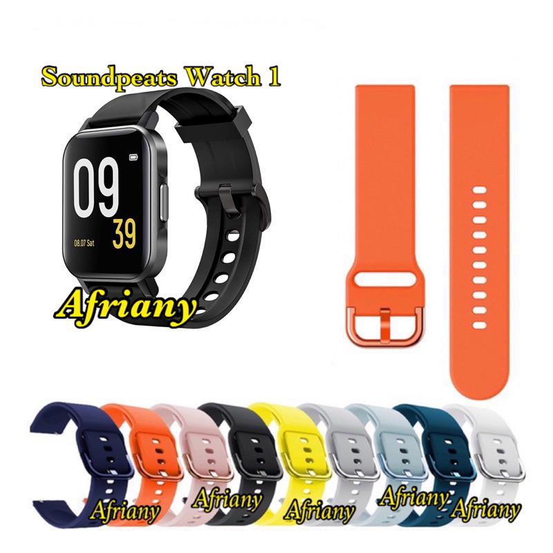 Strap Soundpeats Watch 1 / Soundpeats Watch 2 / Soundpeats Watch Pro1 Pro 1 Tali Jam Rubber Colorful