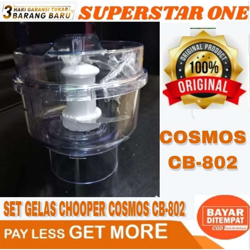 Set Gelas Chooper cosmos penggiling daging Blender Cosmos CB-802 CB 802