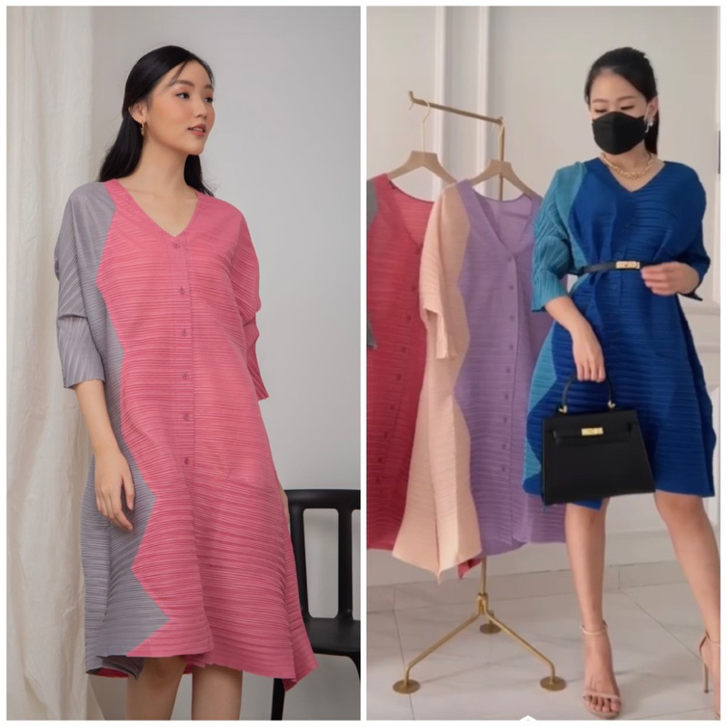 BANGKOK PLEAT DRESS TUNIK PLISKET