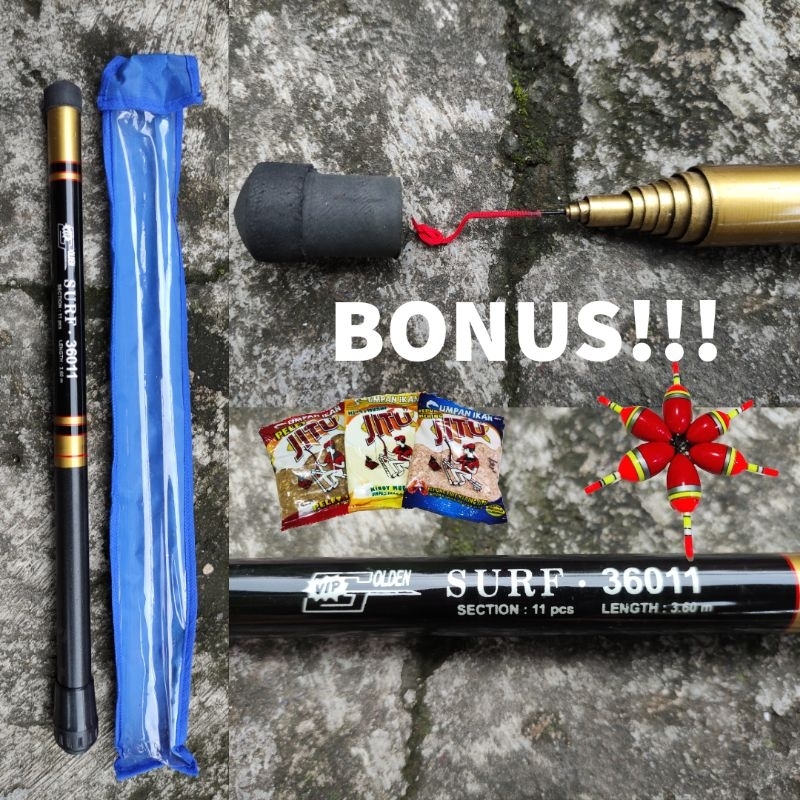 Joran Tegek Golden Vip Surf 180, 210, 240, 270, 300, 330, 360