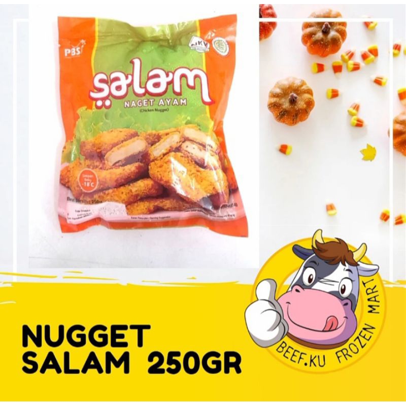 

Nugget Salam 250GR Nugget Ayam Frozen Food Halal & Higenis