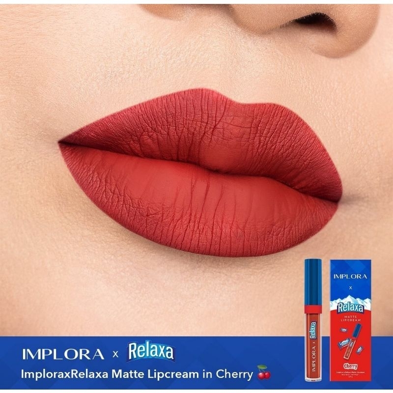 Implora x Relaxa Matte Lipcream Cherry &amp; Lemon