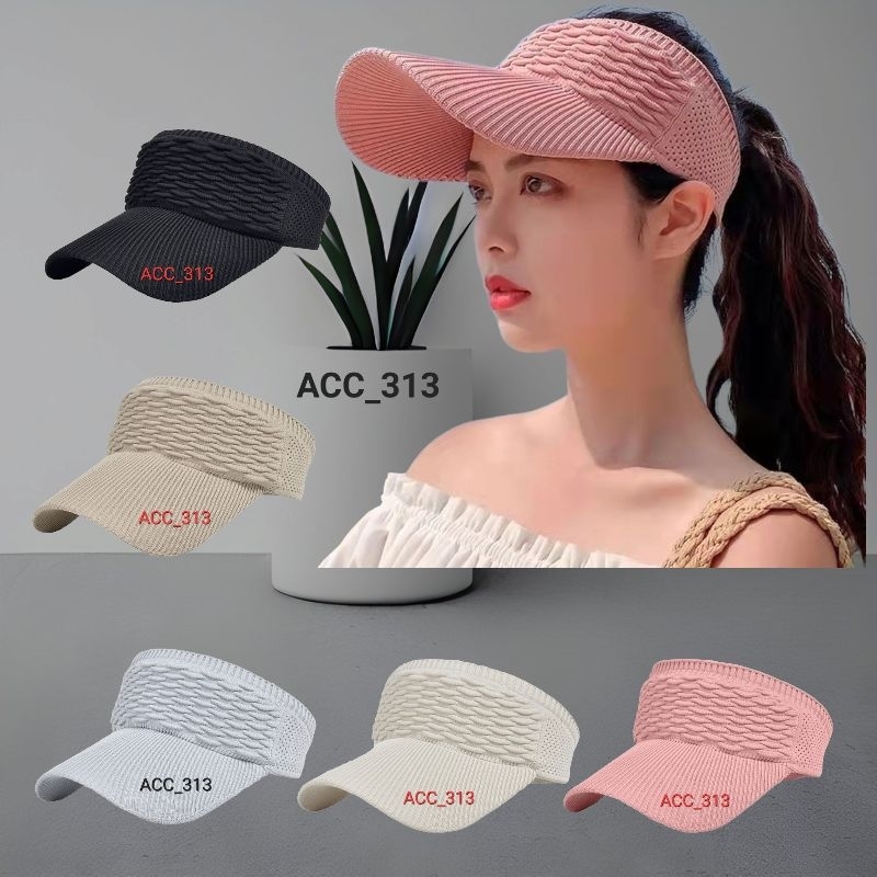 Topi senam import / Topi sport / Topi joging /  Topi zumba motif ANYAM