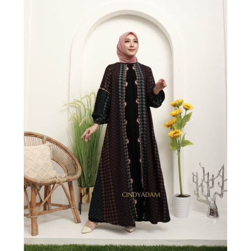 Gamis Abaya Jetblack Tricotin Original Butik