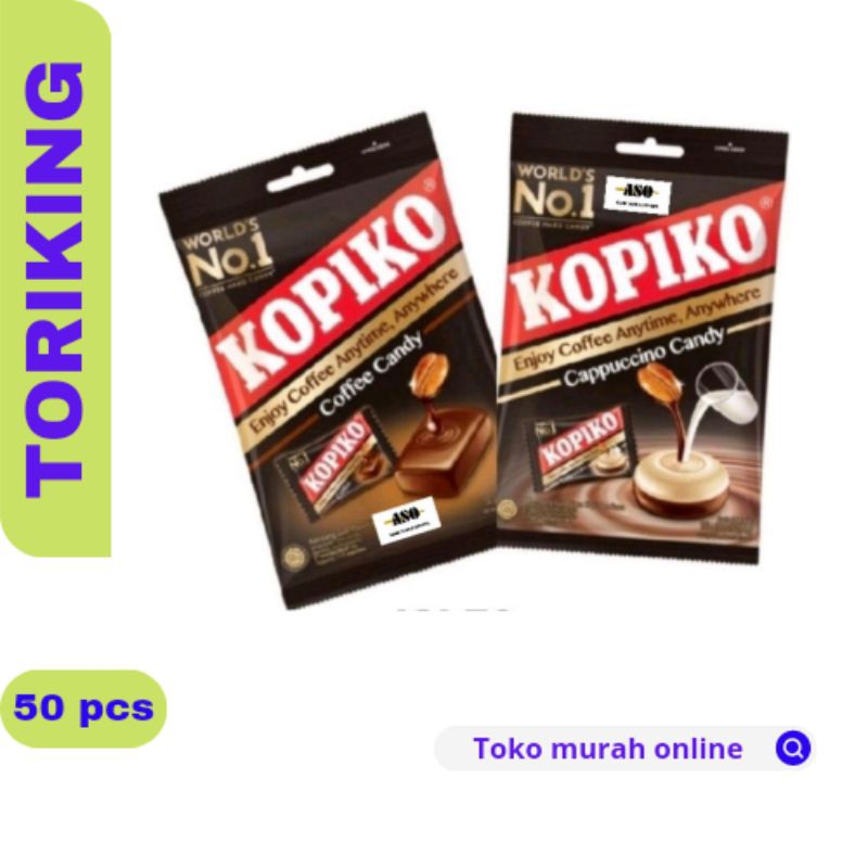 

PERMEN KOPIKO - CAPPUCINO/ COFFE 175 gr (isi 50 Pcs)