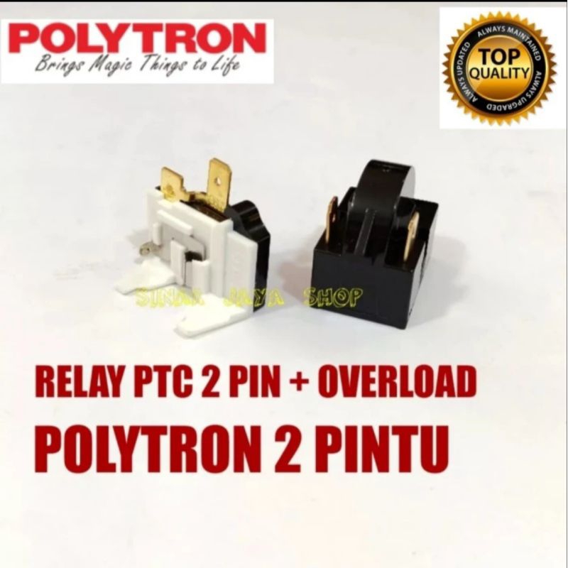 RELAY PTC OVERLOAD KULKAS POLYTRON 2 PINTU