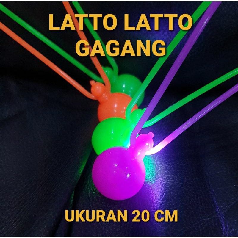 LATTO LATTO GAGANG 20 CM GLOWING MAINAN ANAK