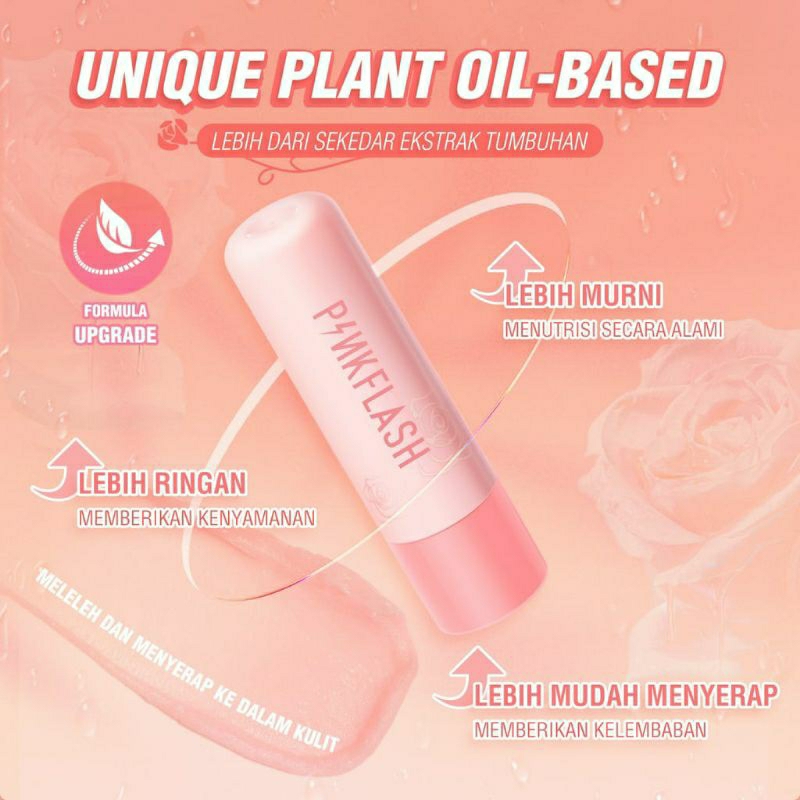 Pinkflash Pinkgarden Plant Oil Based Lasting Moist Lip Balm Care