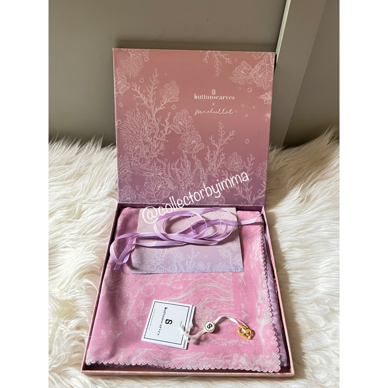 NEW EL MAR MINORCA PINKY SKY VOAL BUTTONSCARVES