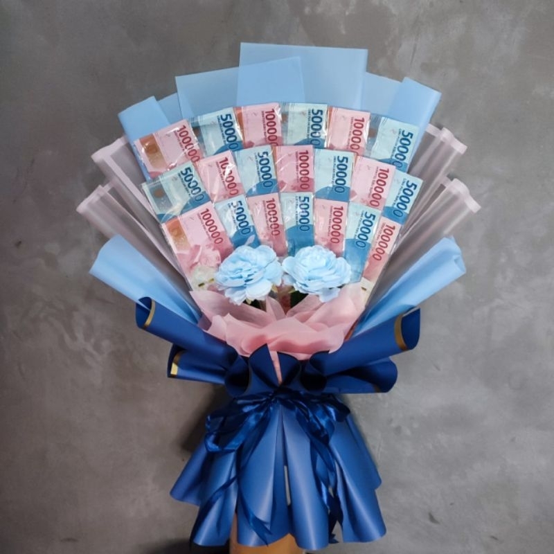 Buket bouquet wisuda pernikahan ulang tahun dan acara besar bisa request warna dan tambah kartu ucapan