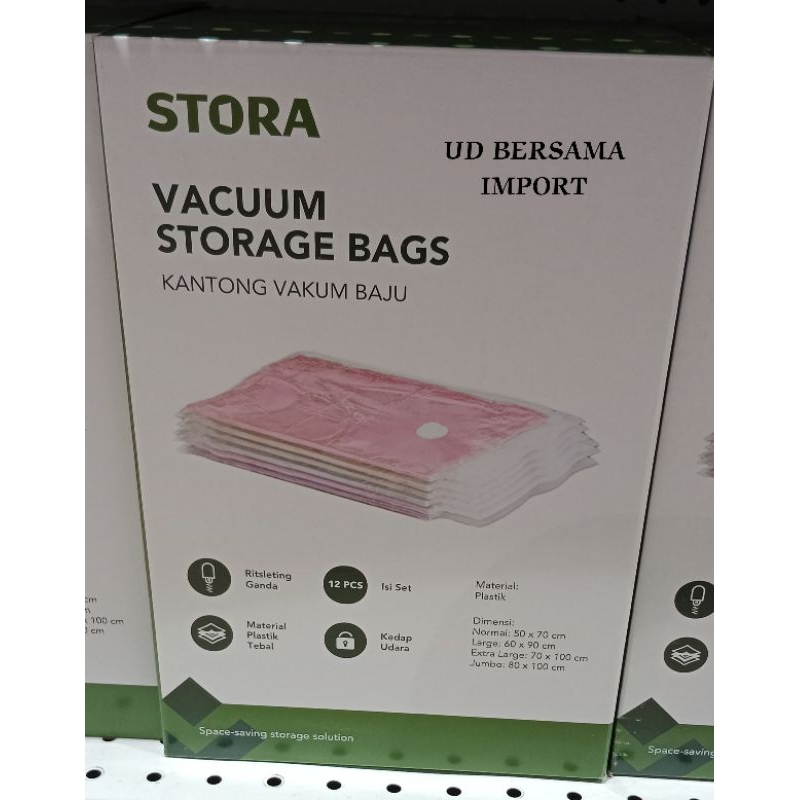 STORA Set 12pcs Kantung Vakum Original Total Solution/Vacuum Bag