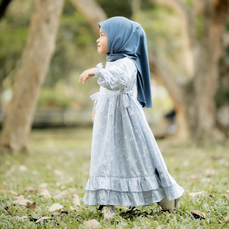 KIEKEBOO Salima Raya Dress 1-4thn / Gamis Lebaran Anak